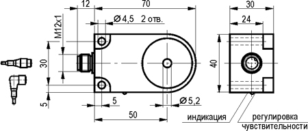 Габариты ISB RC1A5-32P-R5-LZS4